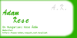 adam kese business card
